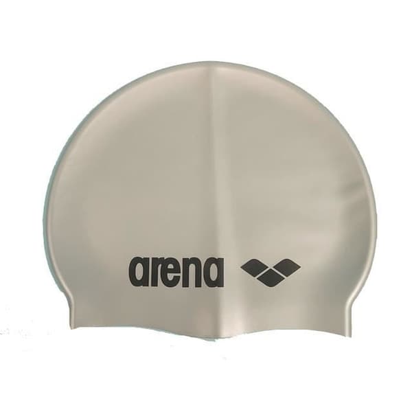 Badmössa - ARENA - Klassisk silikon barn agt - Vit - Simning - Vuxen