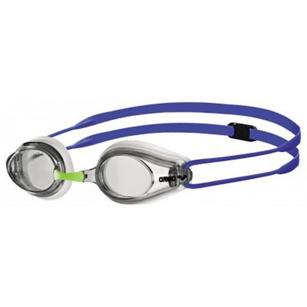 Arena Unisex Adult Tracks Clear Swimming Goggles White/Clear/Blue One Size