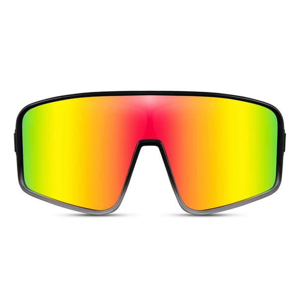 Sportglasögon med spegelglas - Svart/Röd