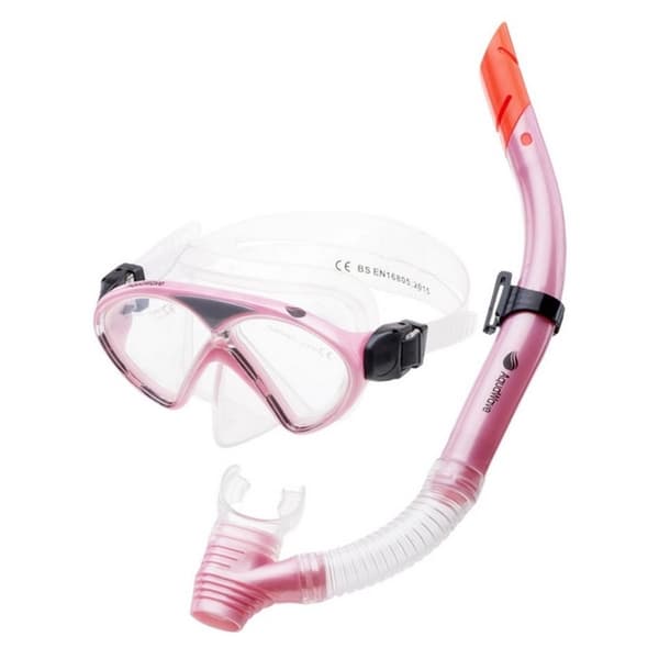 Aquawave Unisex Adult Dolphin Diving Set Pink/Transparent One Size
