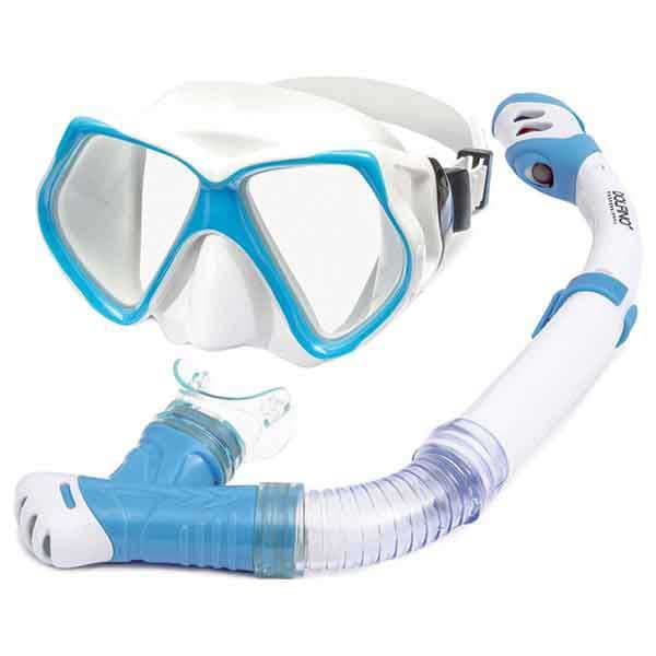 Aguapro Dobbelt Linse Maske+rør Gemini Pro Combo Blå
