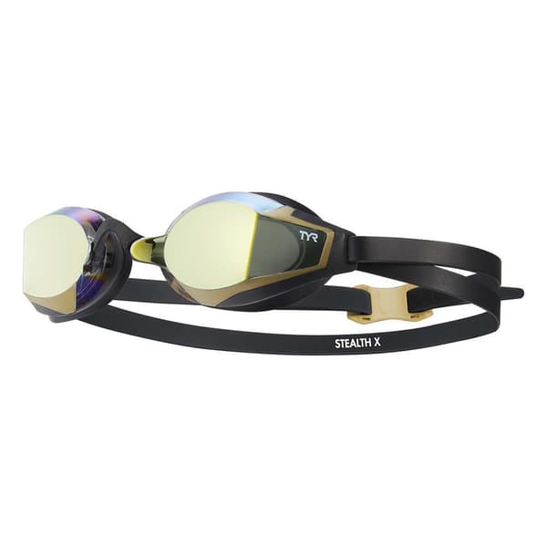 Tyr Uimalasit Stealth-x Mirrored Performance Musta,Kultainen