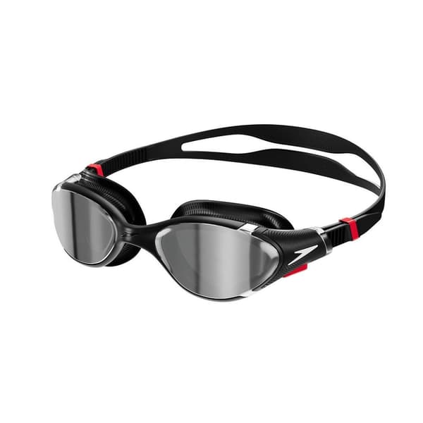 Speedo Unisex simglasögon för vuxna 2.0 Mirror Biofuse Black/Silver One Size