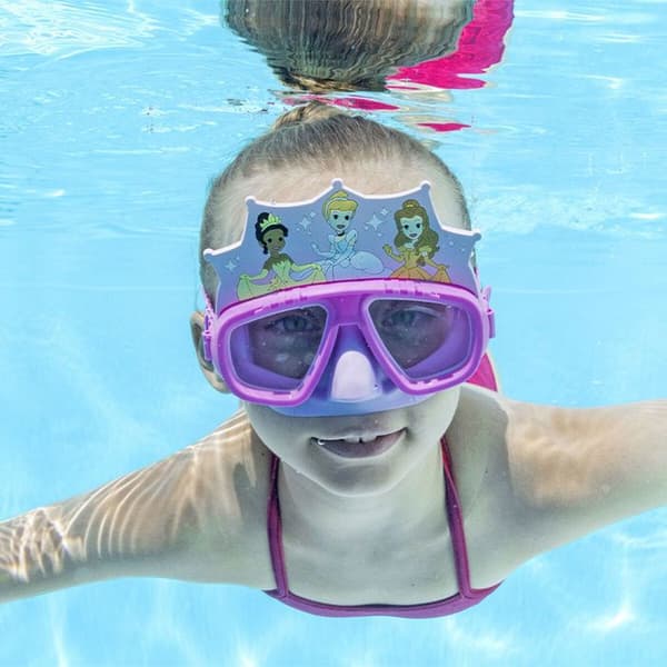 Bestway barnmask silikonrem prinsessor +3 år pool och strand 09116