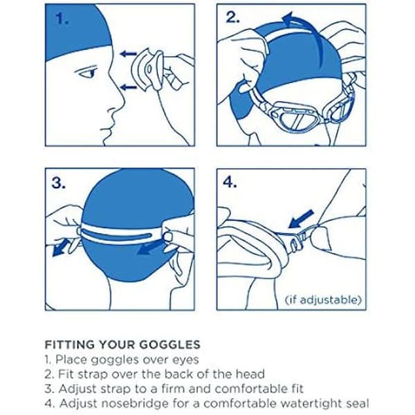 Zoggs Otter simglasögon - UV-skydd - Clip Slide Adjust - Soft-Seal packning - Unisex