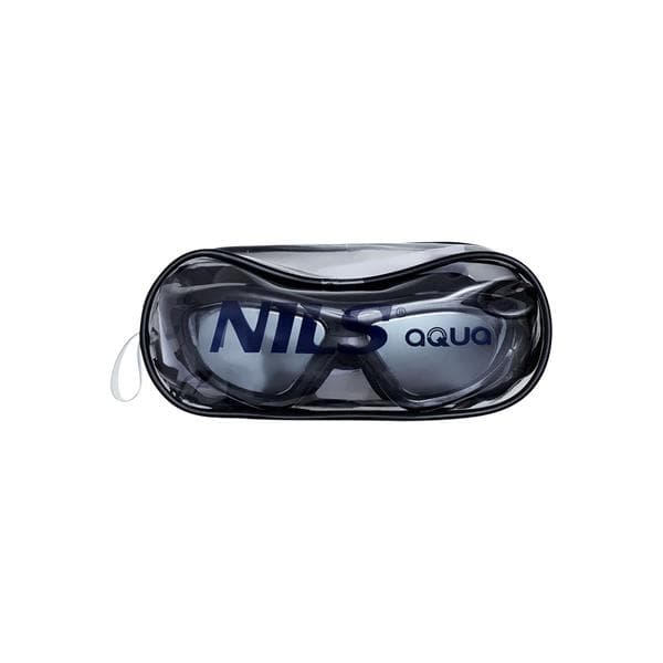 NQG280MAF SVART JUNIOR GOGGEL/HALVMASK NILS AQUA