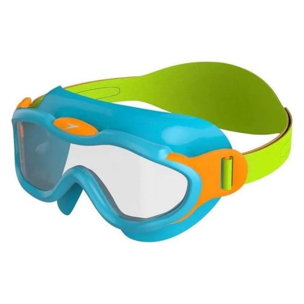 Speedo Biofuse Mask Inomhus Simmask Mixte Barn, Blå, One Size