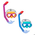 Miniatyrbild 1 av 6: Bestway barnmask och tubset Anatomiskt band i olika färger +3 år Strand och pool 24023