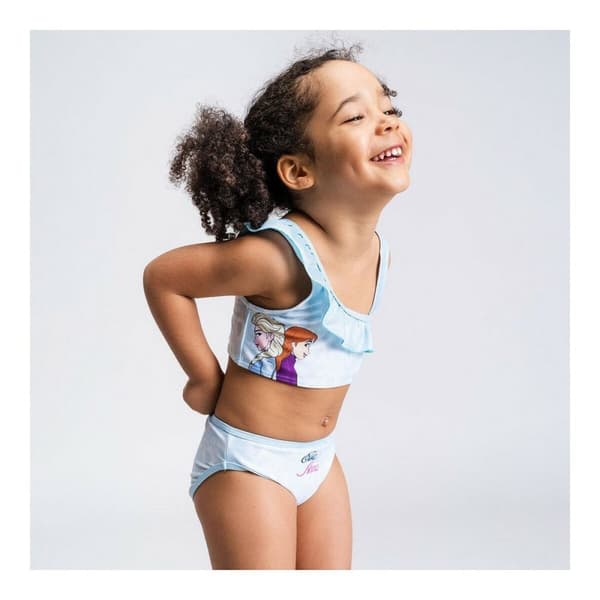 Bikinitrosa För Flickor Frozen Blå Ljusblå - 3 år