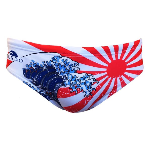 Turbo Uimahousut Japan Kanji Punainen,Sininen L Mies