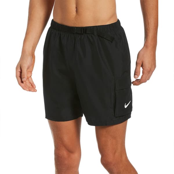 Nike Swim Badbyxor Belt 5´´ Svart S Man