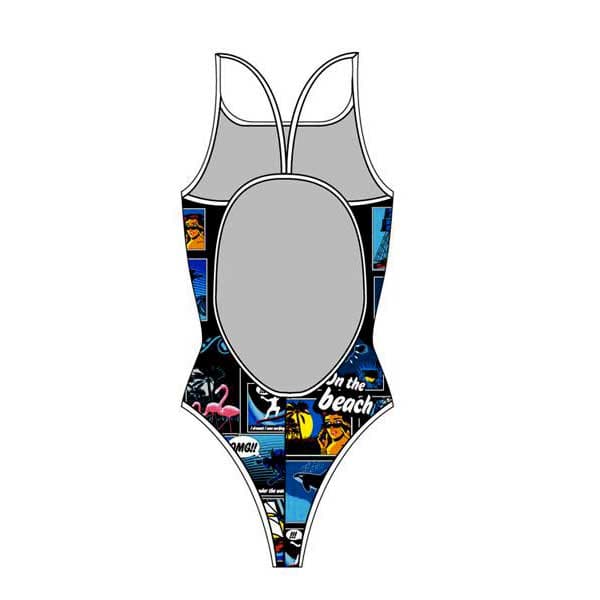 Turbo Uimapuku New Comic Sininen 2XL Nainen