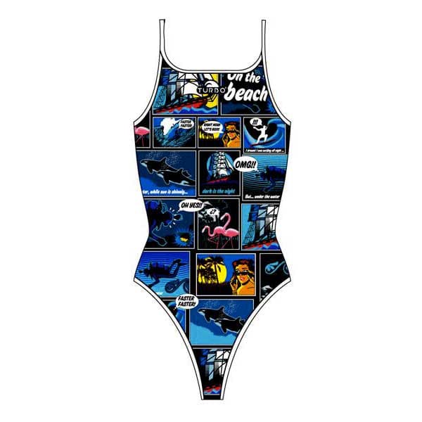 Turbo Uimapuku New Comic Sininen 2XL Nainen