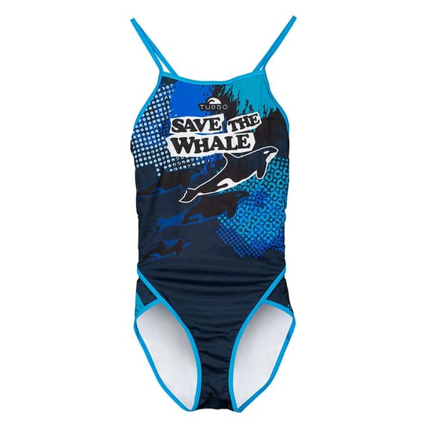 Turbo Badedragt Save The Whale Blå 3XL Kvinde