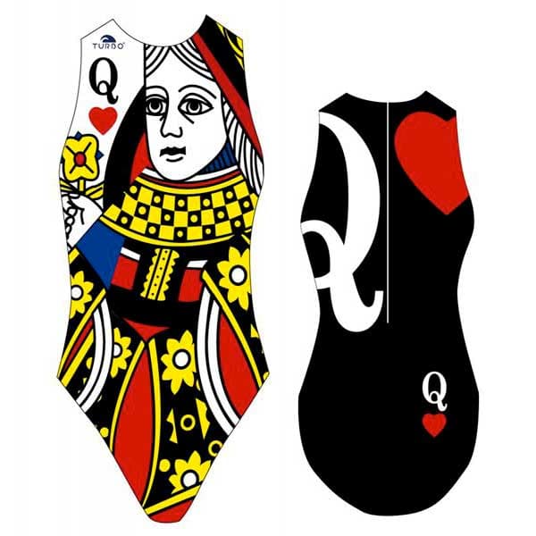 Turbo Badedragt Queen Of Hearts Flerfarvet 4XL Kvinde