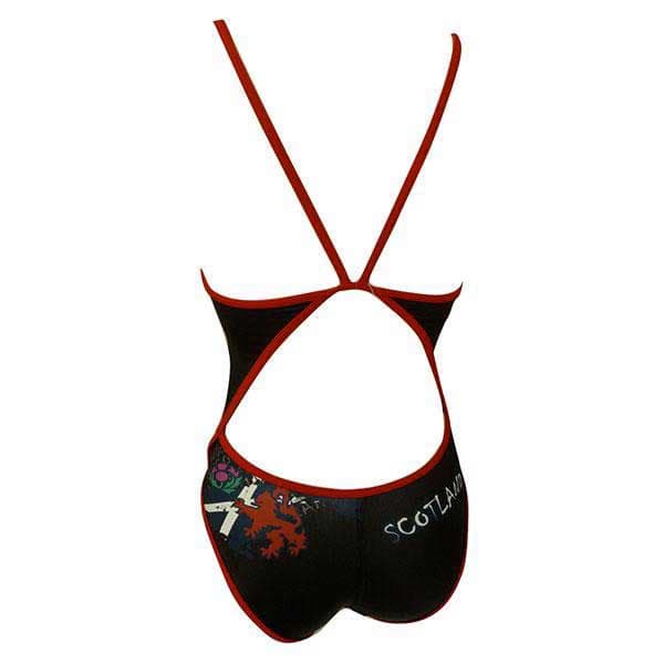 Turbo Badedragt Scotland Sort 5XL Kvinde