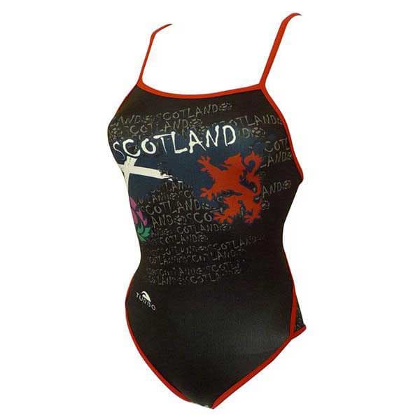 Turbo Badedragt Scotland Sort 5XL Kvinde