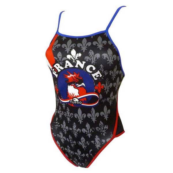 Turbo Badedragt France Coq 895682 Sort 5XL Kvinde