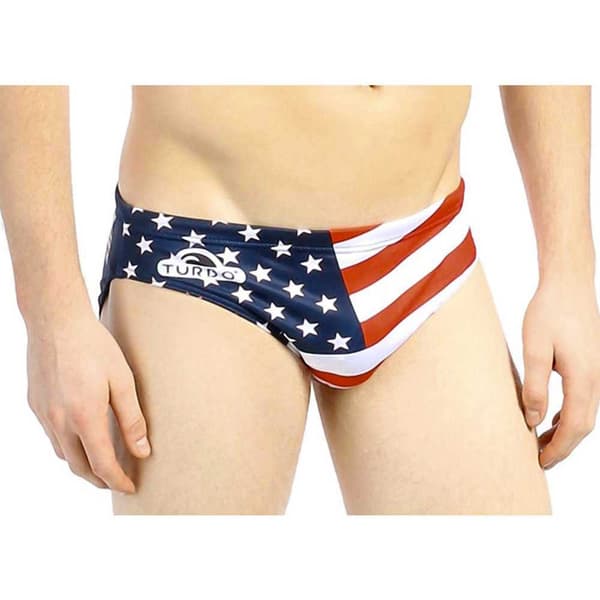 Turbo Uimahousut Usa Punainen,Sininen 3XL Mies