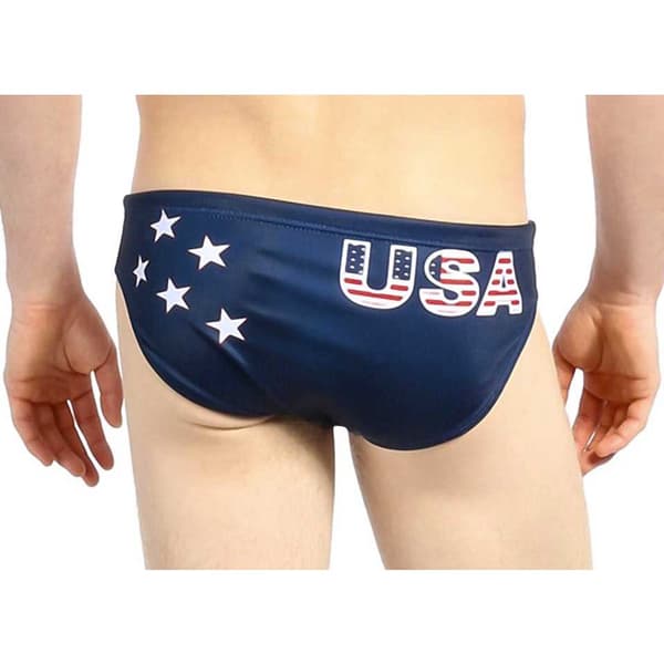 Turbo Uimahousut Usa Punainen,Sininen 3XL Mies