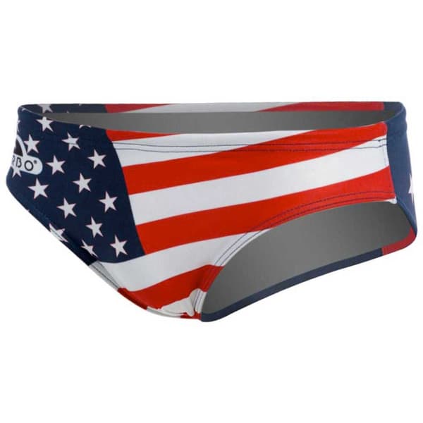 Turbo Uimahousut Usa Punainen,Sininen 3XL Mies