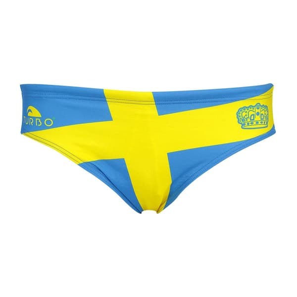 Turbo Svømning Kort Sweden Blå L Mand