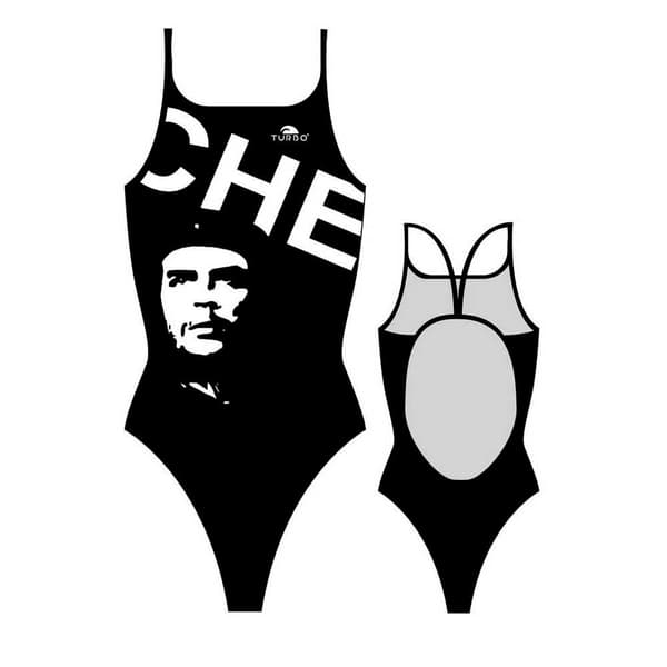 Turbo Badedragt Che Guevara Sort 5XL Kvinde