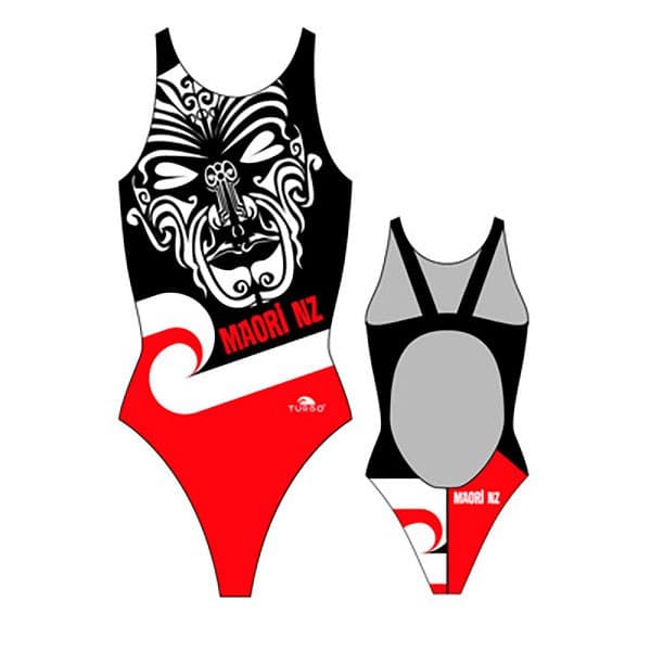 Turbo Maori New Zealand Badedragt Pro Resist Rød,Sort S Kvinde