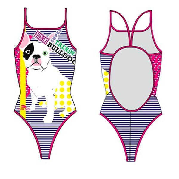 Turbo Badedragt Bulldog Rosa L Kvinde