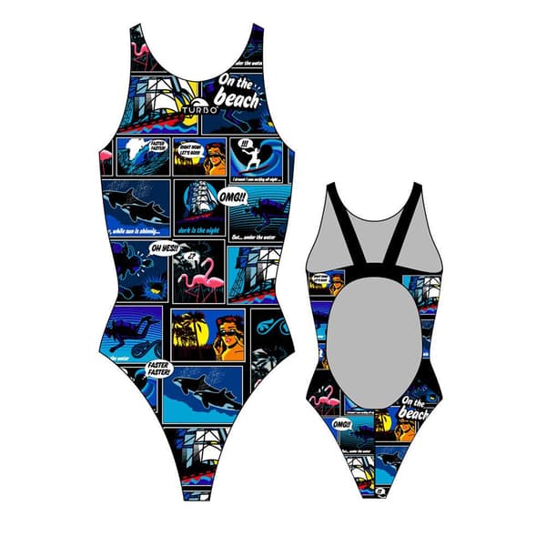 Turbo Badedragt New Comic Pro Resist Flerfarvet XL Kvinde
