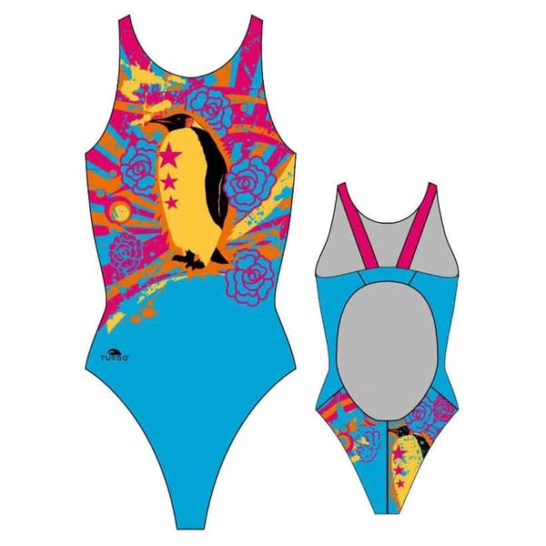 Turbo Badedragt Pingu Pro Resist Flerfarvet 2XL Kvinde