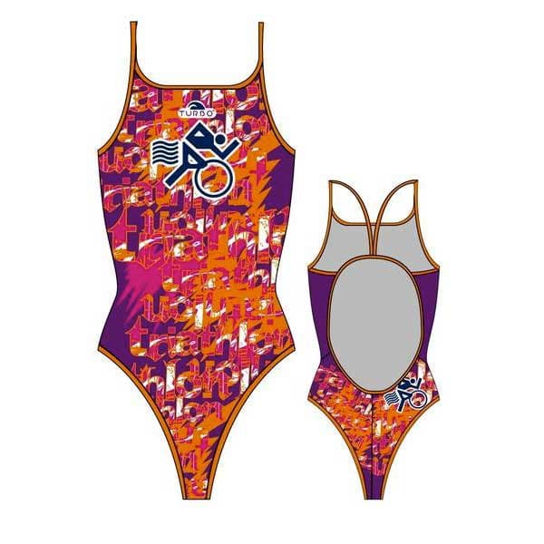 Turbo Badedragt Multi Triahtlon Orange,Blå L Kvinde