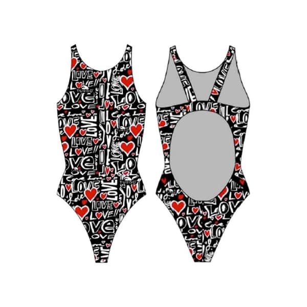 Turbo Badedragt Love 2012 Flerfarvet 3XL Kvinde