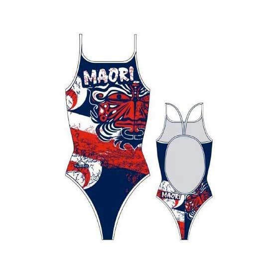Turbo Badedragt Maori Flag Rød,Blå S Kvinde