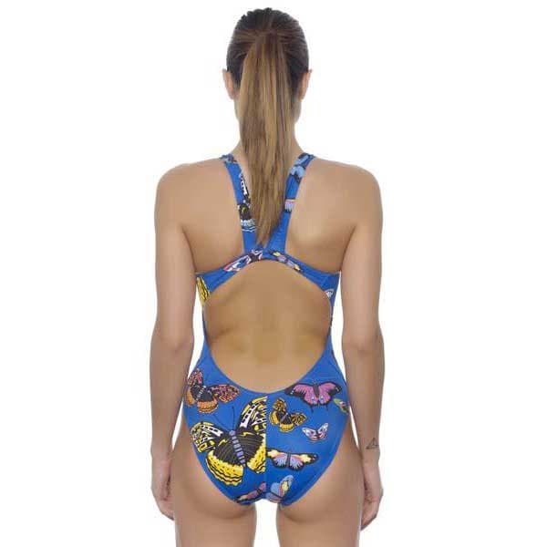 Turbo Badedragt Style Butterfly Blå 4XL Kvinde