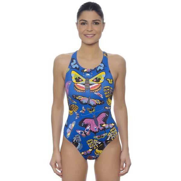 Turbo Uimapuku Style Butterfly Sininen 4XL Nainen