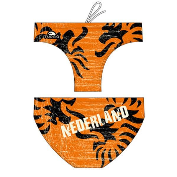 Turbo Svømning Kort Nederland Italy 2014 Orange,Sort 3XL Mand