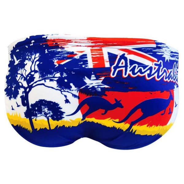 Turbo Svømning Kort Australia Landscape Flerfarvet 4XL Mand