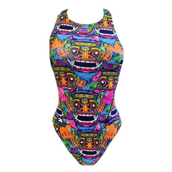 Turbo Badedragt Bali Tribal Flerfarvet 5XL Kvinde