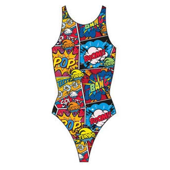 Turbo Badedragt Comic Boom Flerfarvet 4XL Kvinde