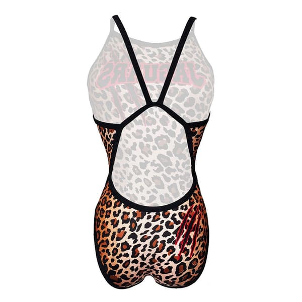 Turbo Uimapuku Leo Print Musta 3XL Nainen