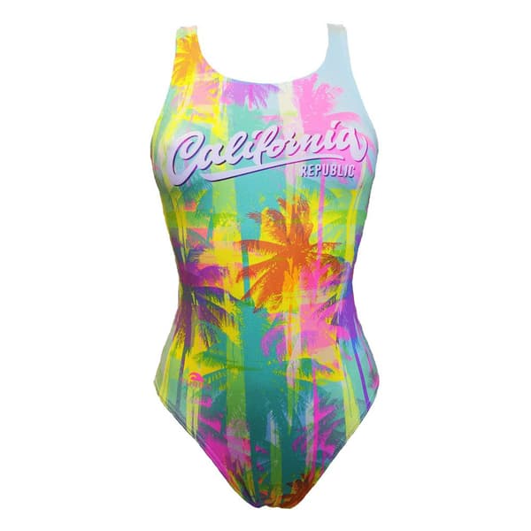 Turbo Baddräkt Cali Palms Flerfärgad 2XL Kvinna