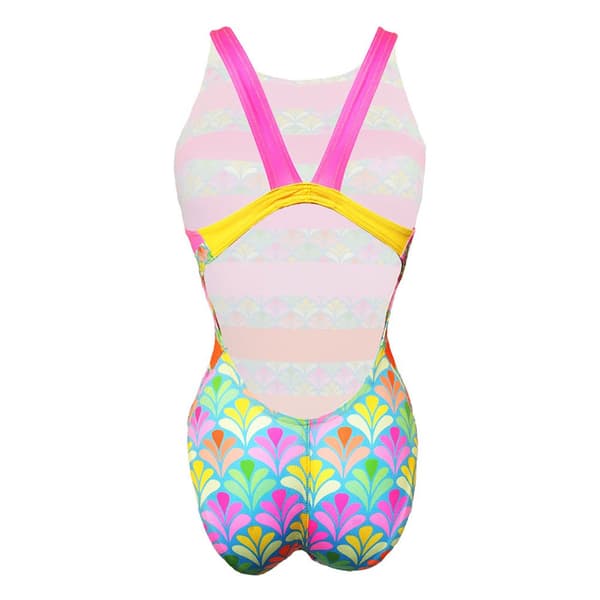 Turbo Badedragt Flu Lines Rosa 2XL Kvinde
