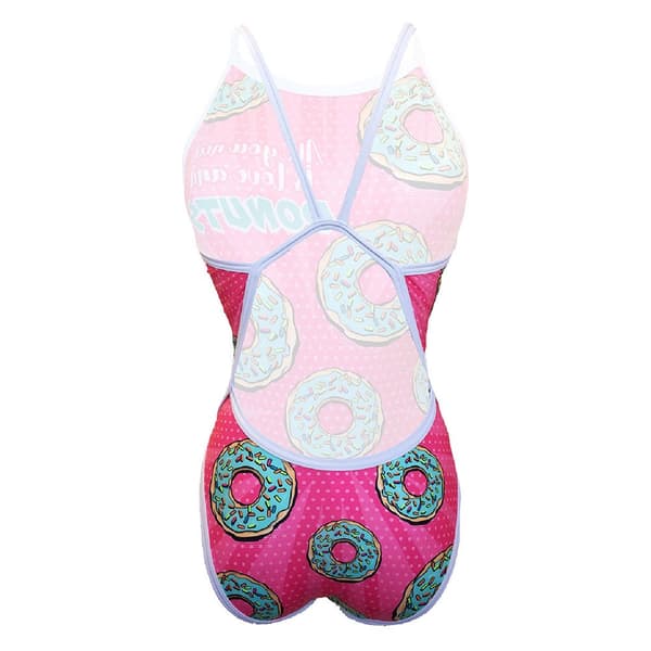 Turbo Badedragt Comic Donut Revolution Rosa 4XL Kvinde