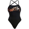Miniatyrbillede 1 af 7: Funkita Badedragt Strapped In Sort AUS 16 Kvinde