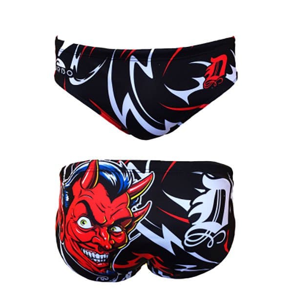 Turbo Svømning Kort Red Devil Sort 3XL Mand