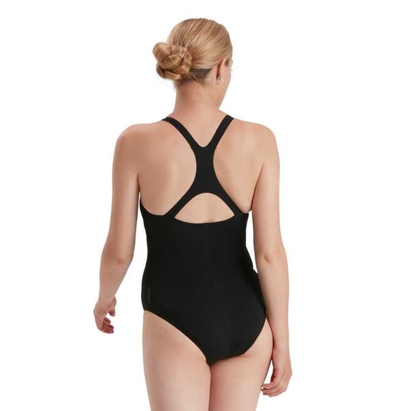 Speedo Badedragt Eco Endurance+ Kickback Sort UK 38 Kvinde