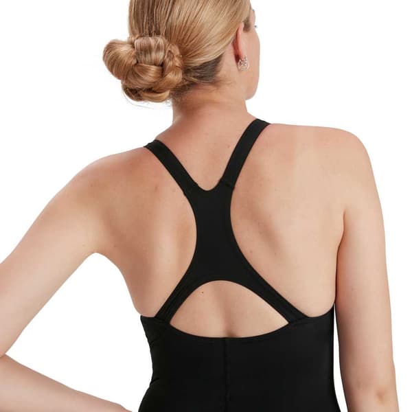 Speedo Badedragt Eco Endurance+ Kickback Sort UK 38 Kvinde