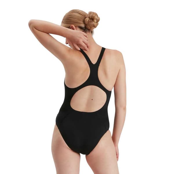 Speedo Badedragt Eco Endurance+ Medalist Sort UK 34 Kvinde