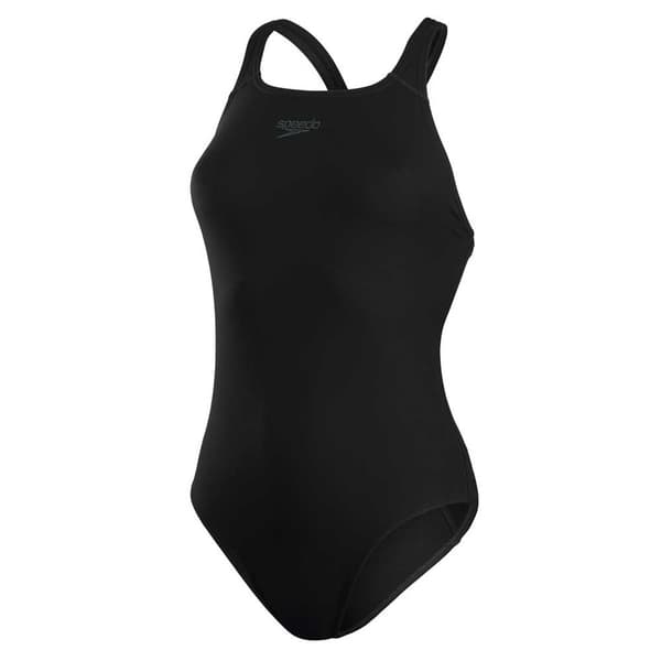 Speedo Badedragt Eco Endurance+ Medalist Sort UK 34 Kvinde